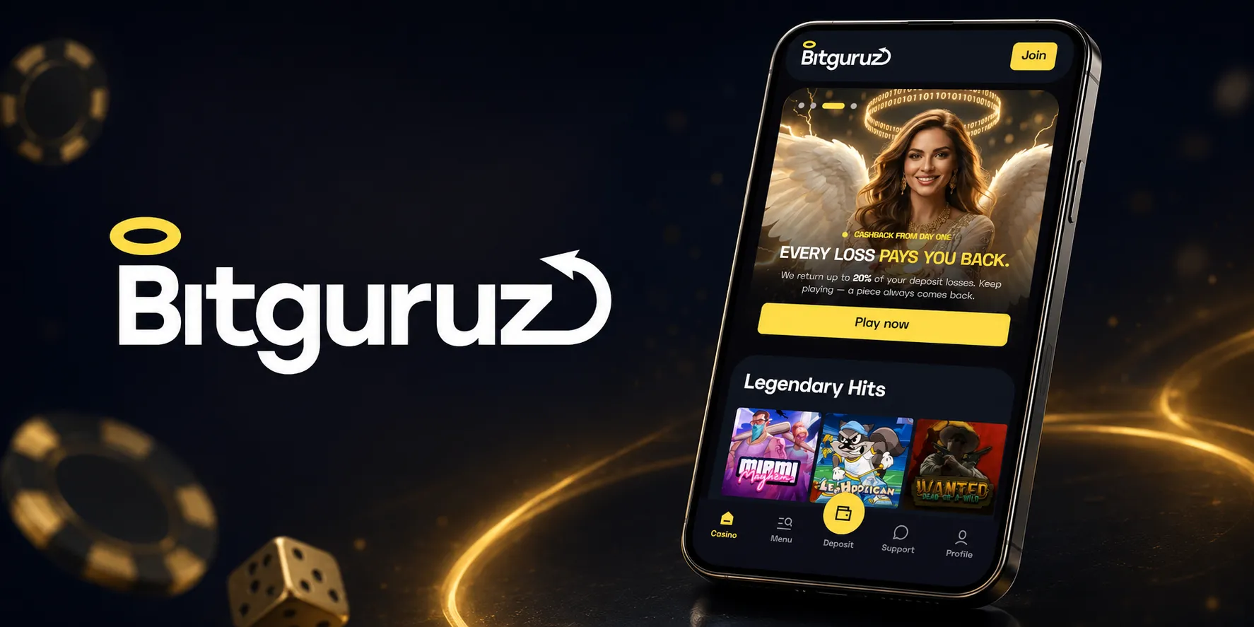 BitGuruz Casino App-Screenshot